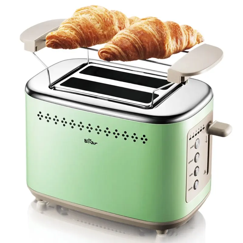 

Green Bagel Toaster 2 Slice, with Toaster Cover/Removable Crumb Tray
