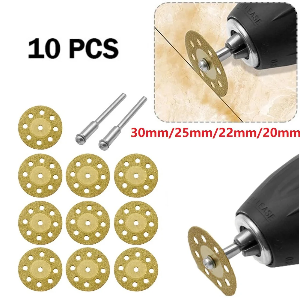 

10Pcs Diamond Cutting Wheel Saw Blades Cut Off Discs Circular Saw Blade For CDremel Drill Fit Rotary Tool