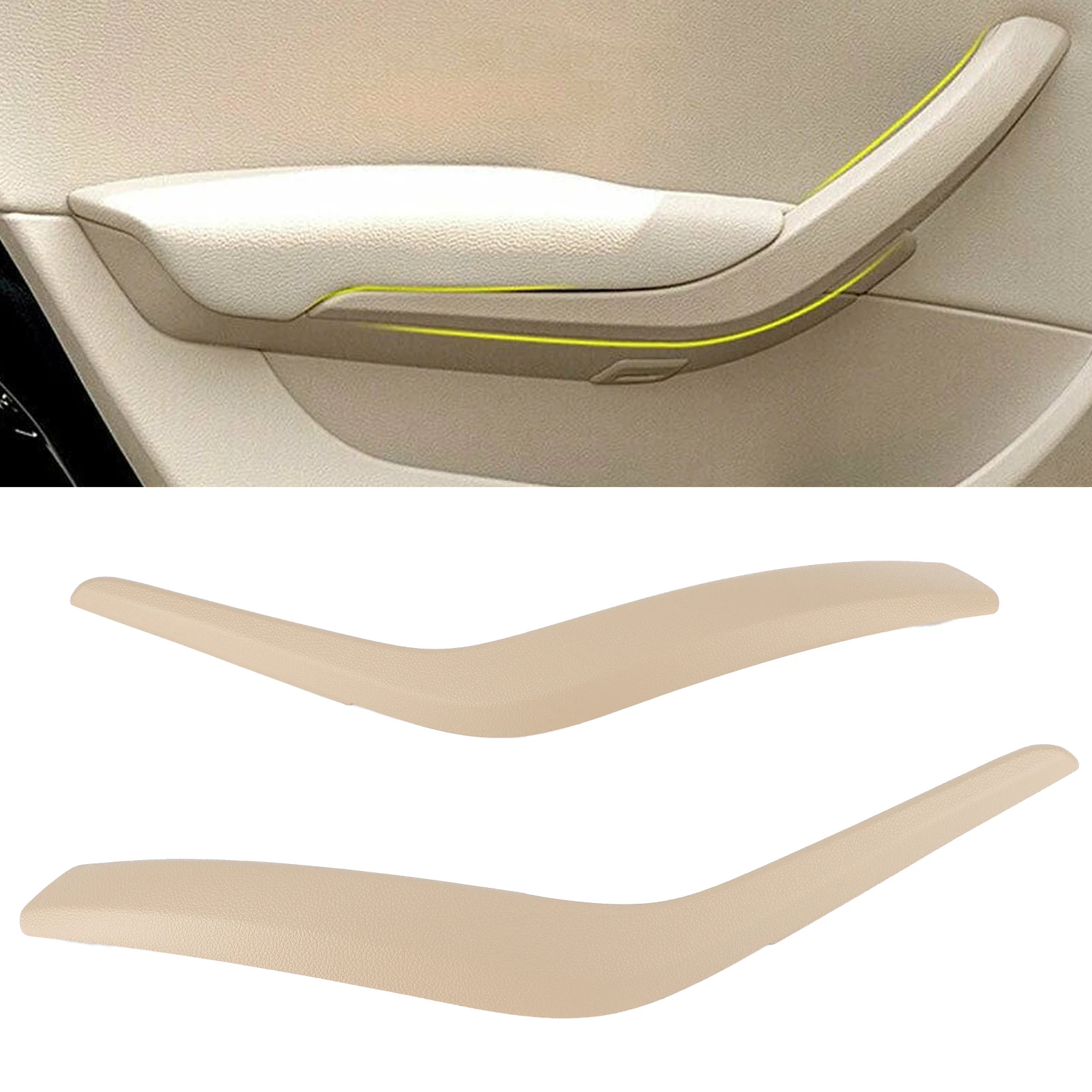 2шт Внутренняя дверная панель Ручка Выдвижная накладка 2991775 2991776 Подходит для X1 E84