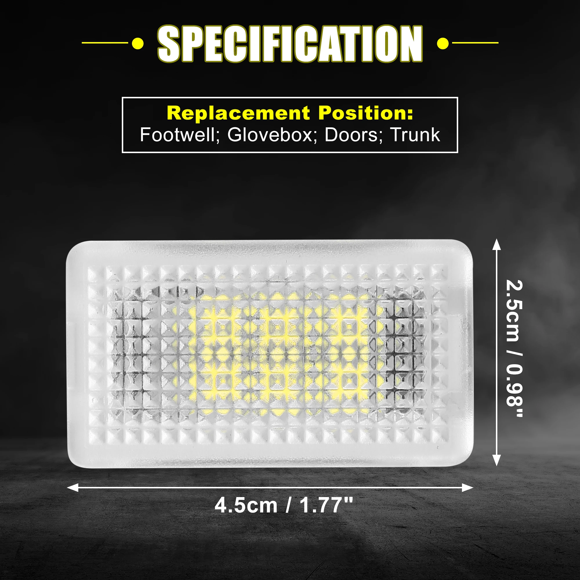 X Autohaux Interior Car LED Lights for Tesla Model 3/Y/S/X Footwell Door Puddle Light Trunk Inside Under Accessories |