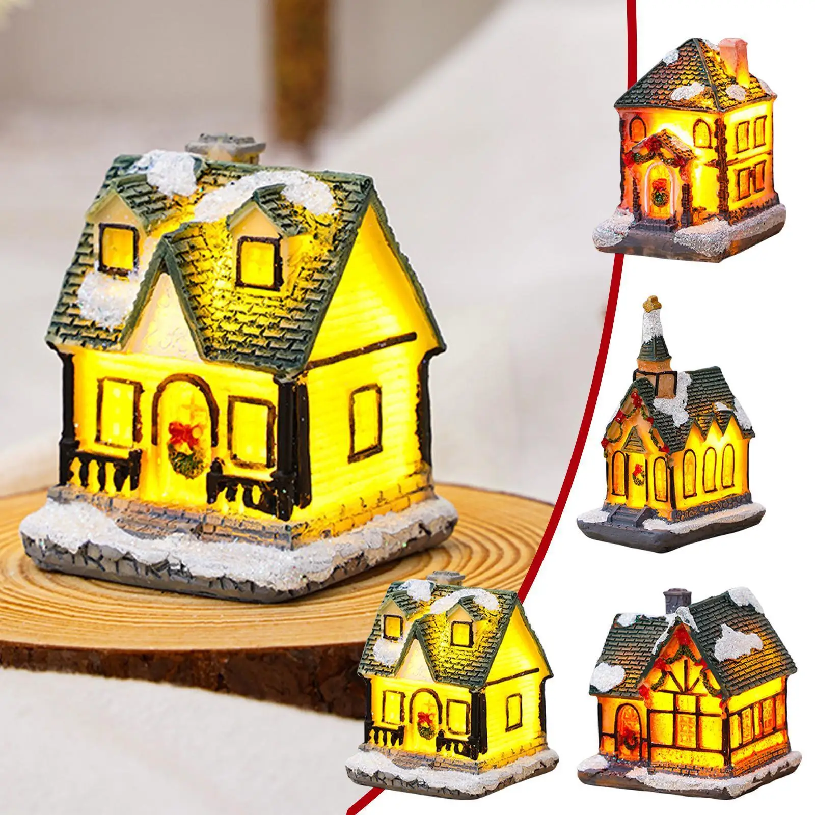 

Festival Led Light Kit For Christmas Gift Tree Decorations For Home Decoration Wooden House Diy Gift Window Decoration N7z8