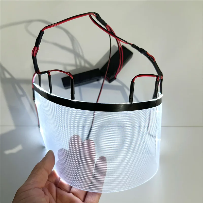 Хэллоуин блеск гибкий прямоугольный DIY светодиодный светильник глаза наборы для