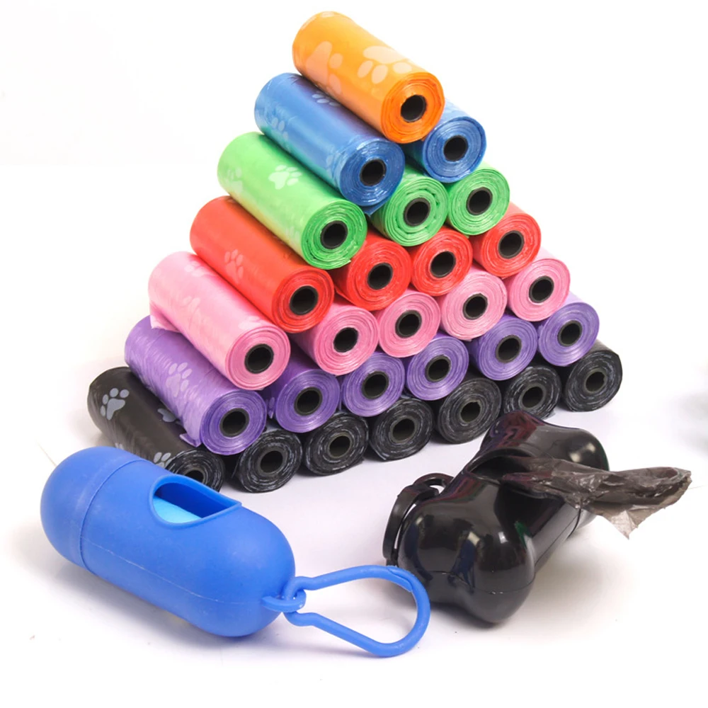 

Pet Items Dog Accessories Biodegradable Dog Poop Bags Pet Poop Disposable Dog Waste Bags Bulk Poop Bags Dispenser With Paw Print
