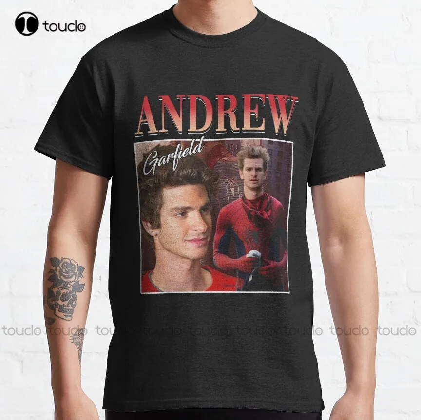 Andrew-Garfield Vintage Classic T-Shirt Work Shirt Custom Aldult Teen Unisex Digital Printing Tee Shirt Xs-5Xl Cotton New Tee