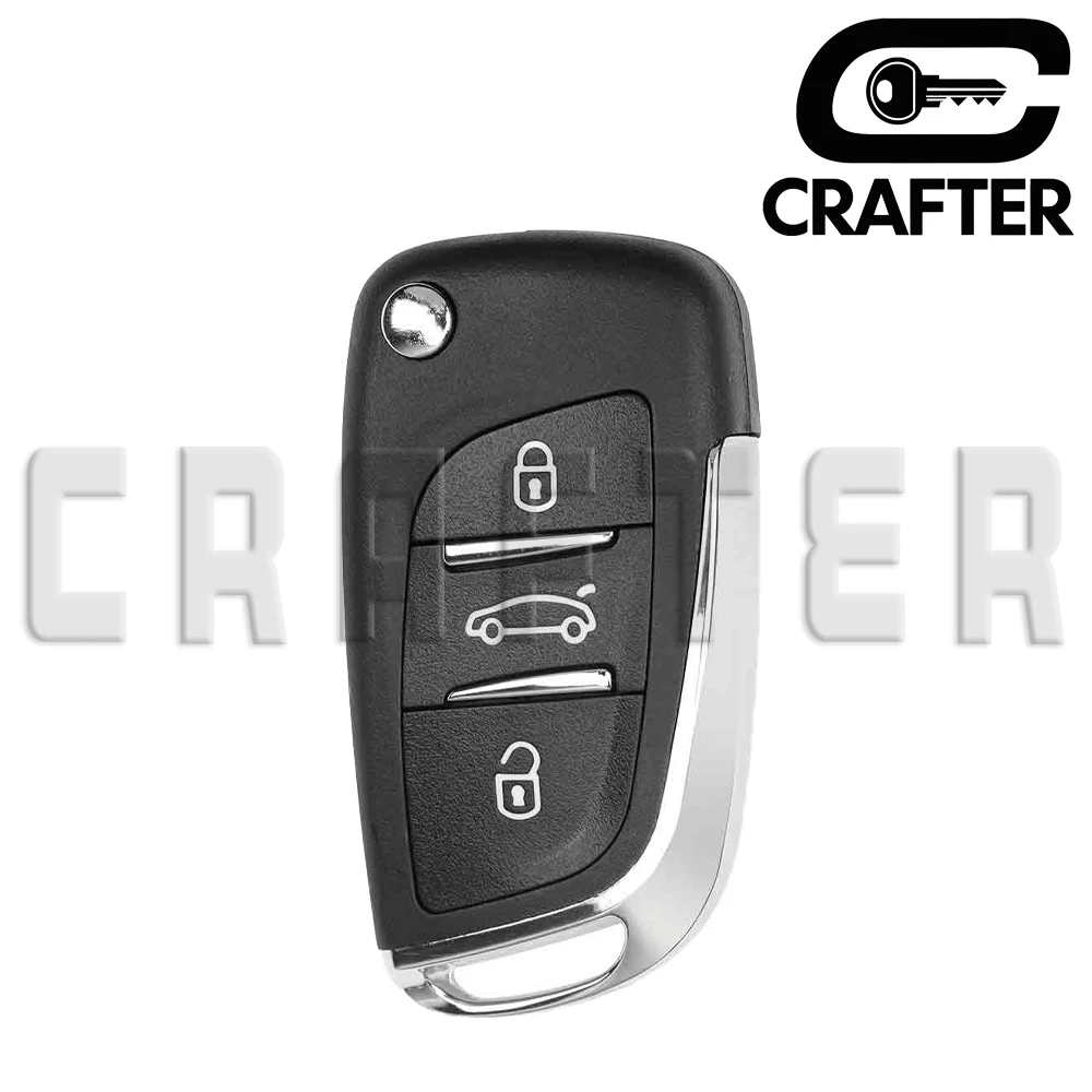 Фото Ключ Crafters CE0523 ID46 PCF7961 433 МГц ASK/FSK Blade HU83/VA2 Складной дистанционный ключ от автомобиля для Citroen C2 C3 C4 Peugoet 207 307 308 №4