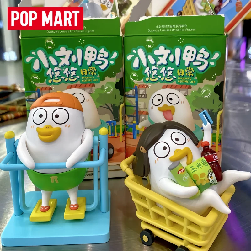 Фото POP MART Duckyos Leisure Life Series: Коллекционная фигурка-сюрприз в закрытой коробке, милый персонаж, подарок на день рождения №1