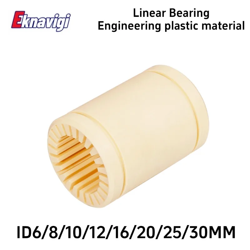 

Инженерный пластиковый цельнопластиковый скользящий линейный подшипник LM6 8 LM10 12 16 20 LM25 30UU Безмасляный износостойкий подшипник скольжения