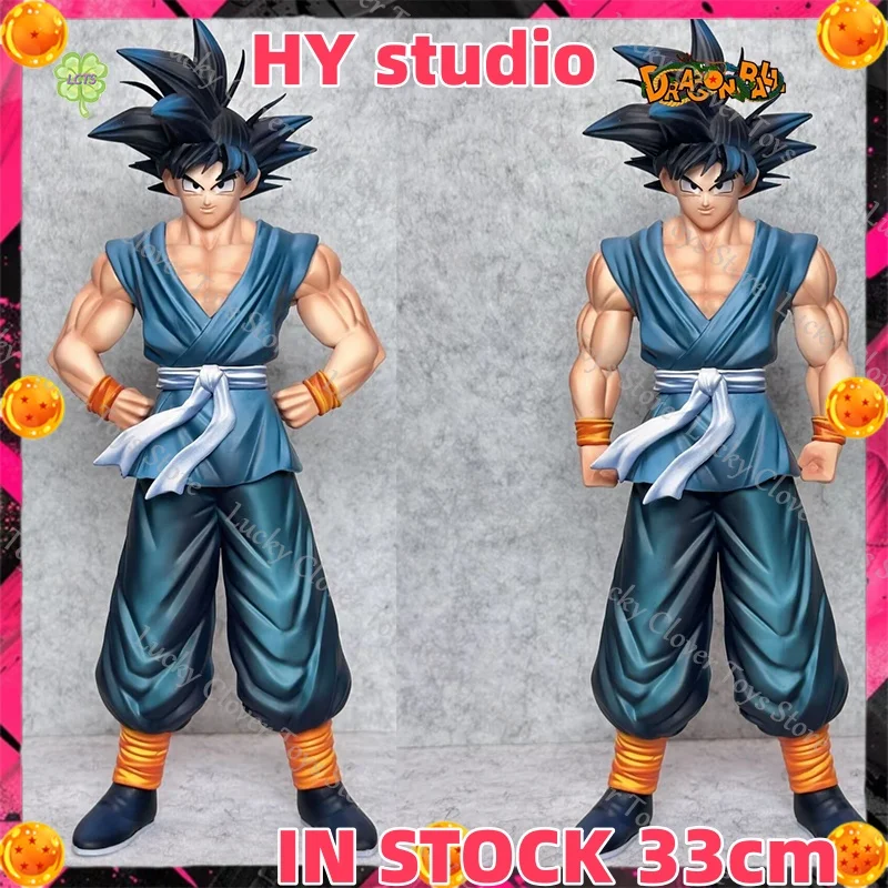 Фото В НАЛИЧИИ: Фигурка Гоку из аниме Dragon Ball от HY Studio, 33 см, статуэтка Сон Гоку из ПВХ, декор для рабочего стола, коллекционная модель, игрушка, подарок №1