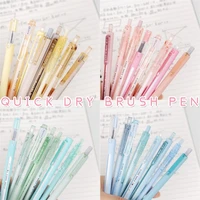 kawaii 8 pens 2022 new neutral pens cute minimalist style brush question pens stationery pens school supplies stationery pens