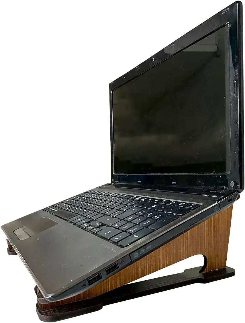 

2023 new High Quality MDF Wooden Laptop Stand Portable Notebook Support for Home Office