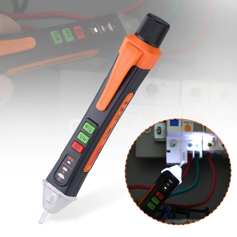 

Voltage Detector Smart Non-Contact Voltage Tester Pen 12-1000V Current Electric Sensor Test Pencil Sound Alarm With Flashlight
