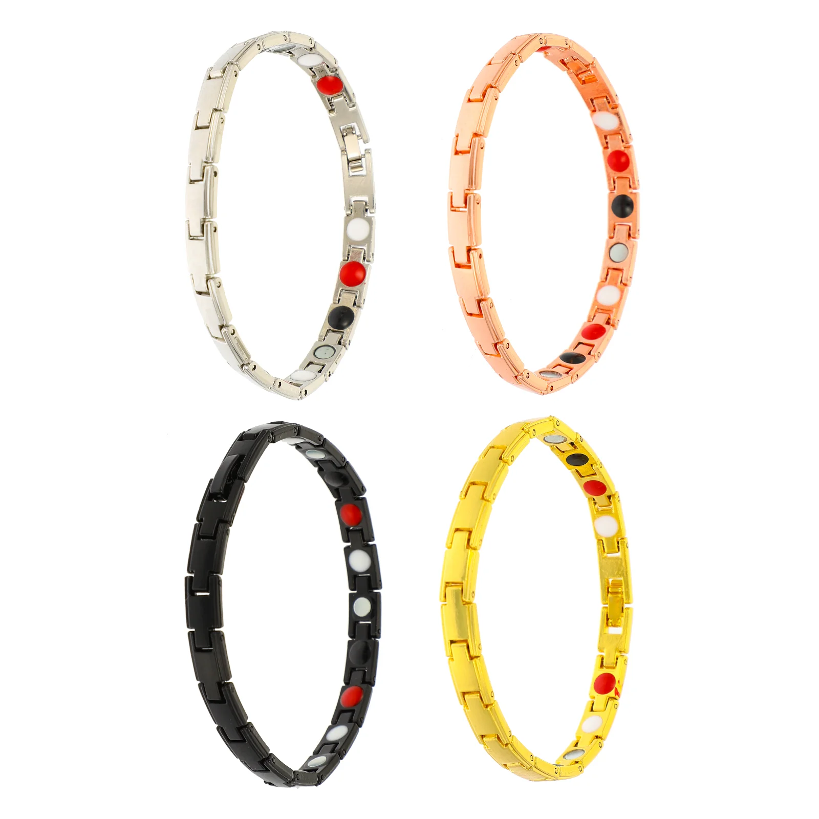4 шт. украшения магнитотерапевтический браслет для девочек браслеты винтажные