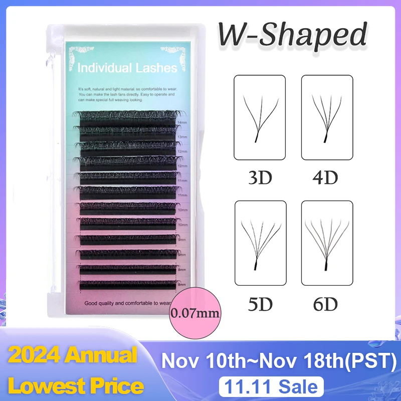 Натуральные объемные веерные ресницы FAIRYTIS