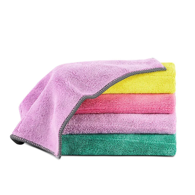 

4PCS Kitchen Towels Soft Microfiber Cleaning Cloths Non-stick Oil Dish Cloth Rags For Kitchen Supplies Household Dish Towel