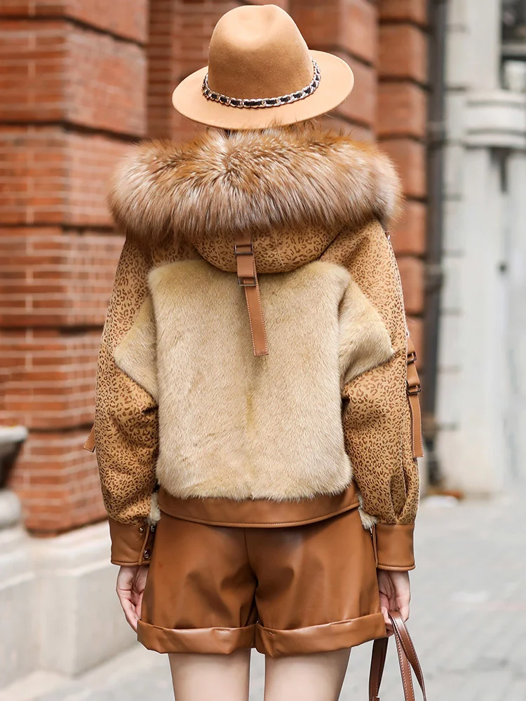 Зимние товары высококачественное Женское пальто из овечьего меха модное меховое