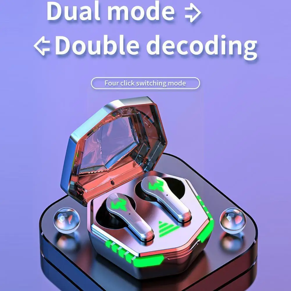 

Шумоподавляющие наушники-вкладыши Игровые наушники N35 беспроводной совместимый микрофон музыка 5,2 Bluetooth 9D с наушниками V9J8