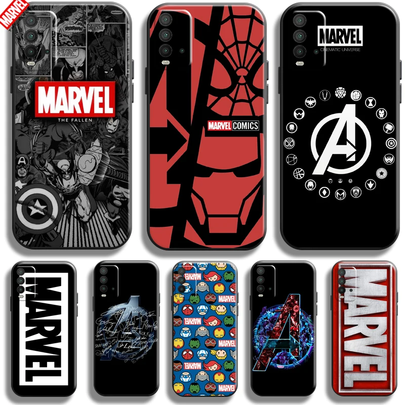 

Marvel Avengers Logo For Xiaomi Redmi Note 9 9T 9S 10S 10T 10 Pro Max 5G Redmi 10 9 9T 9A 9C Phone Case Funda Carcasa