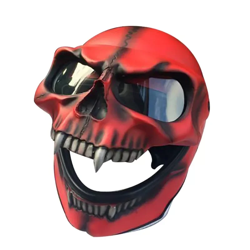 Skull Skeleton Visor for Motorcycle Helmet Cool Skull Mask Skelet Halloween Cosplay Props Helmet Decoration enlarge