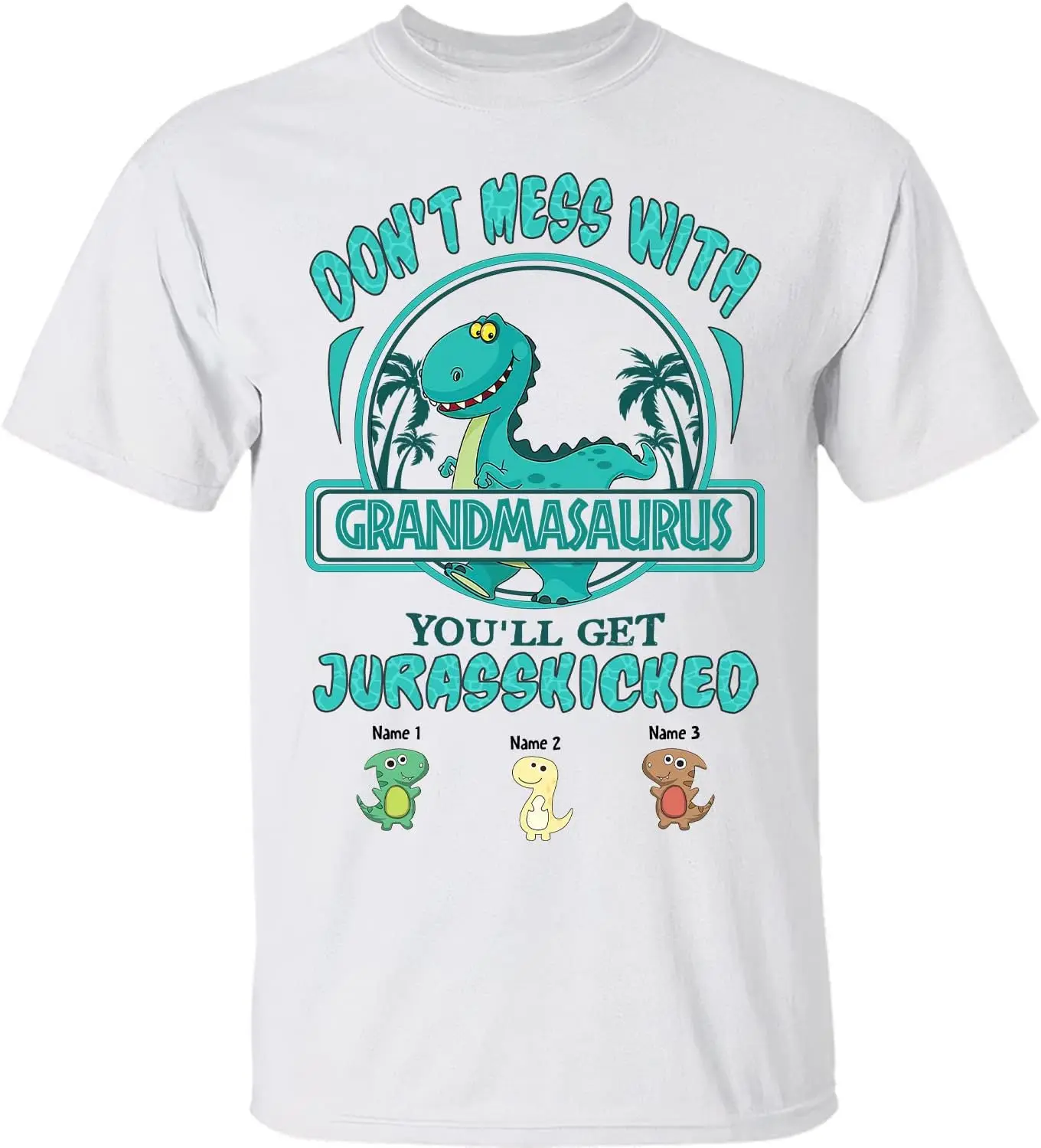 Персонализированная футболка Не беспорядок с бабушкойвр Ты получила — забавная