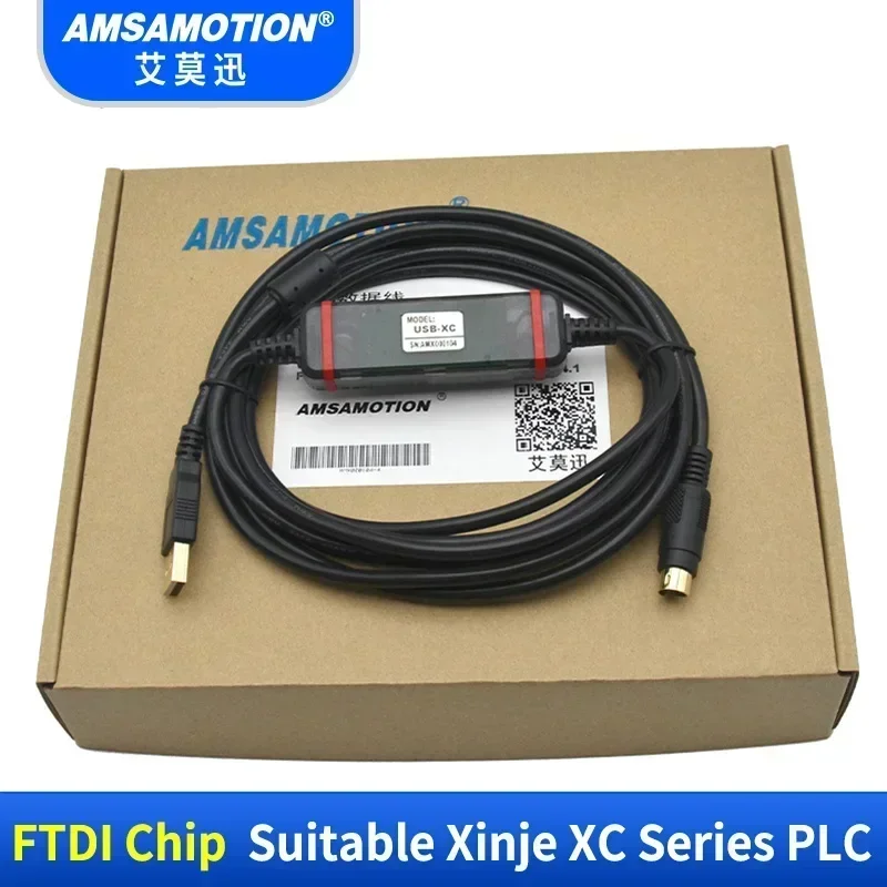 Фото USB-кабель для программирования ПЛК Xinje XC1 XC2 XC3 XC5 XD XE, совместимый с USB-XC, поддержка WIN7 №3