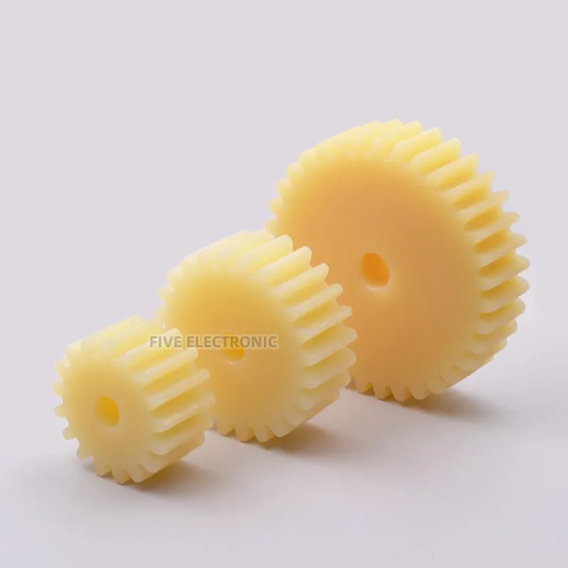 

Nylon Spur Gear 2 Mold 27-50 Teeth Mechanical Transmission Cylindrical Gear Rack Plastic Spur Gear