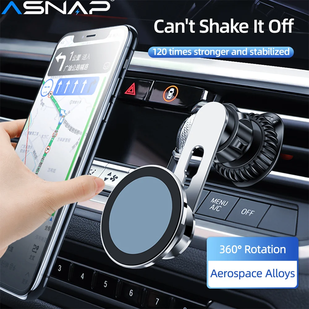 Магнитный автомобильный держатель для телефона ASNAP Magsafe вращение на 360°