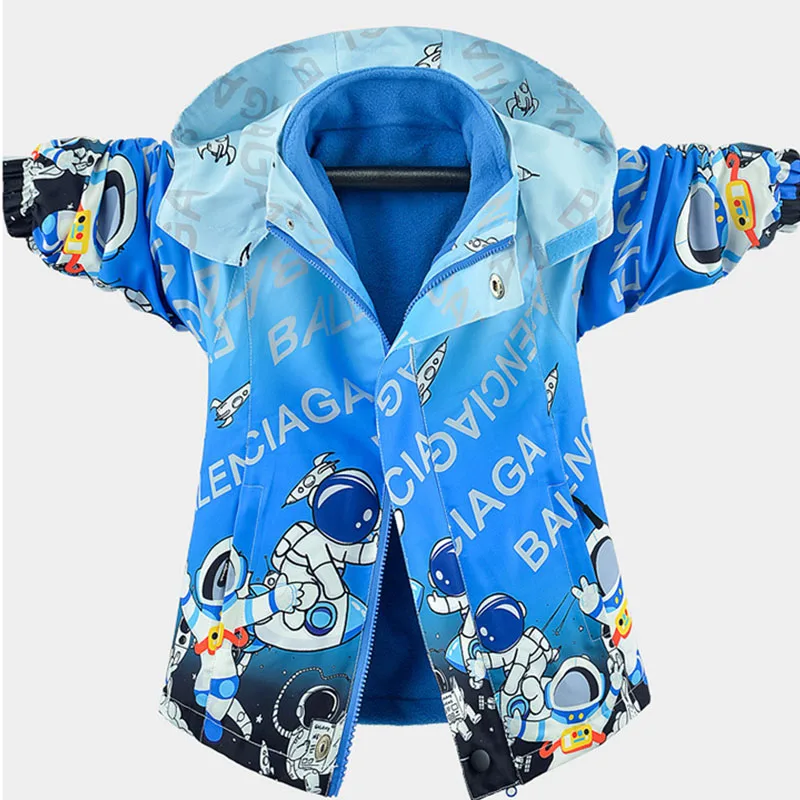 2024 Детские походные куртки на молнии бейсбольная Униформа ветровка с капюшоном