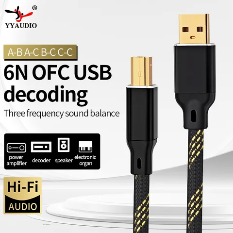 YYAUDIO Hi-Fi USB-кабель DAC Type A-Type B