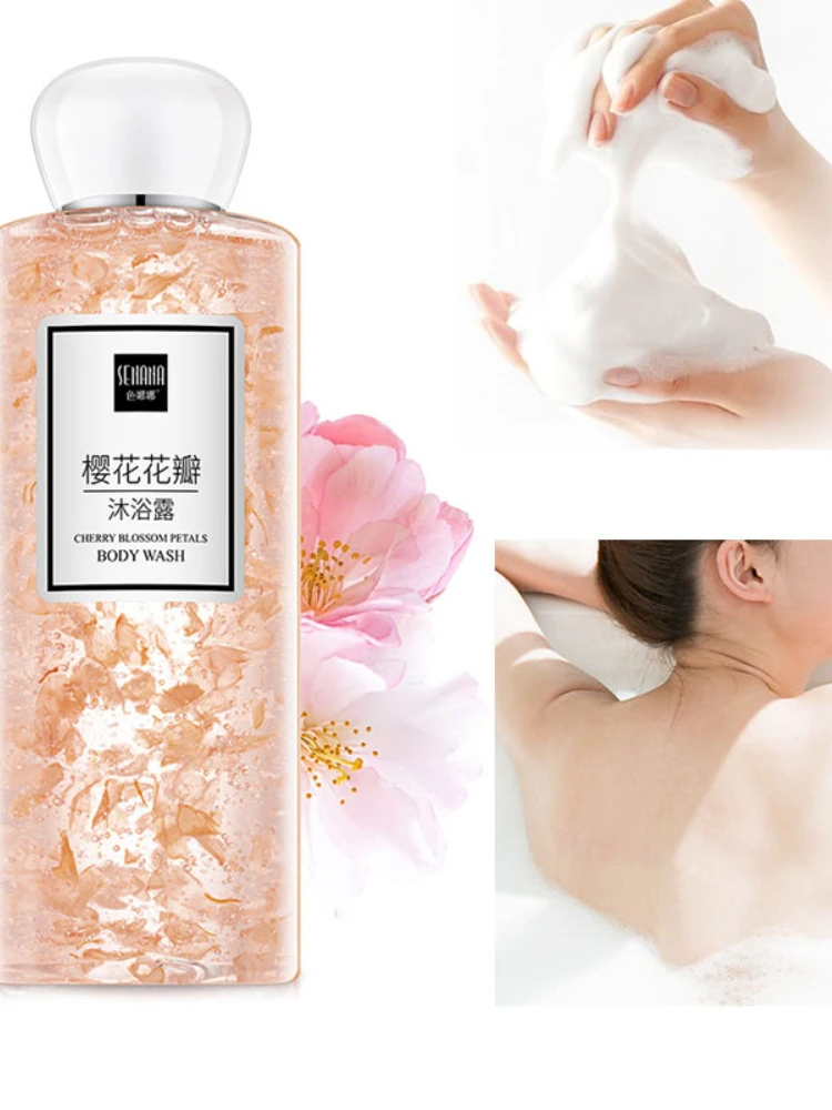 

Shower Gel Female Body Wash Lotion Bath Cherry Sakura Essence Male Skin Care Whitening Moisturizing Nourishing Fragrant Savon