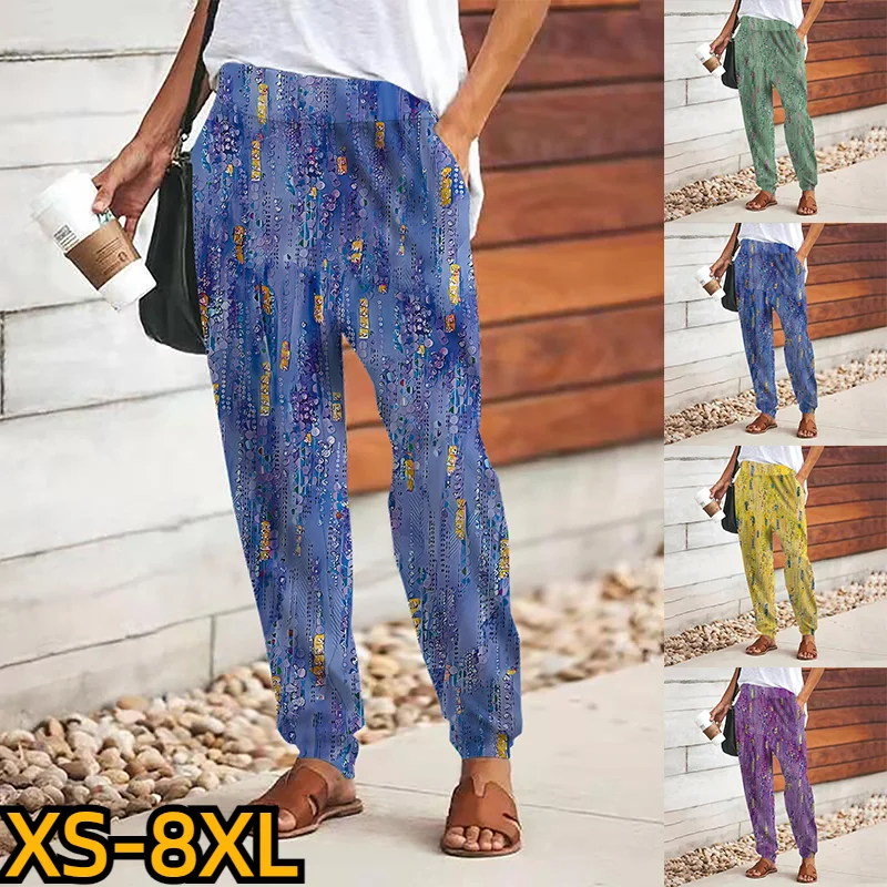 

2023 Front Full Length Pants Casual Chinos Trousers Women's Mid Waist Casual Daily Micro-elastic Style Blend Breathable Pants