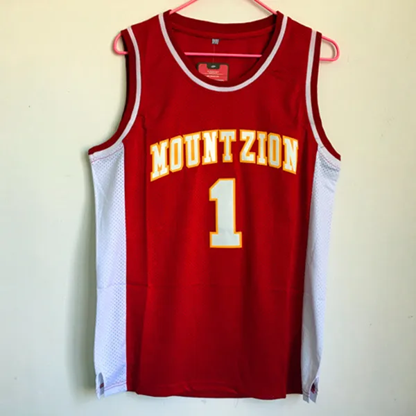 

Tracy McGrady #1 Mountzion High School Retro Throwback Stitched Basketball Jersey Sewn Camisa Embroidery