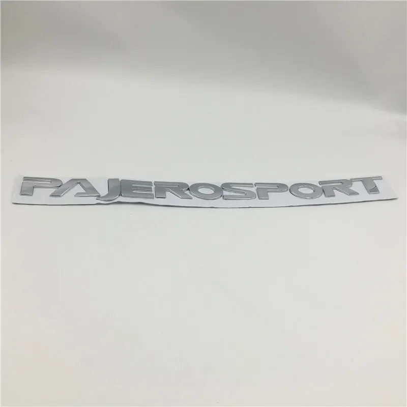 

Хромированный серебристый цвет для Pajero Sport, эмблемы на переднем капоте, логотип, значок, письмо, авто наклейки