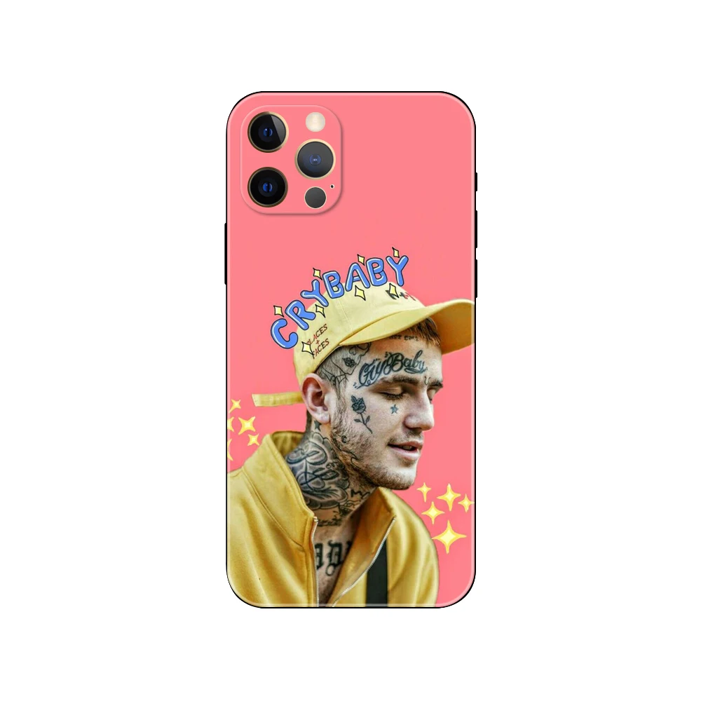 Чехол для телефона Lil Peep Bo iphone 5 5s 20se 6 6s 7 8 plus x 10 XR XS 11 12 13 mini pro MAX черный чехол из ТПУ |