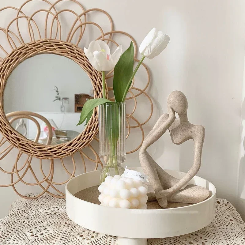 Скандинавская абстрактная статуя истотчика из смолы креативное украшение для