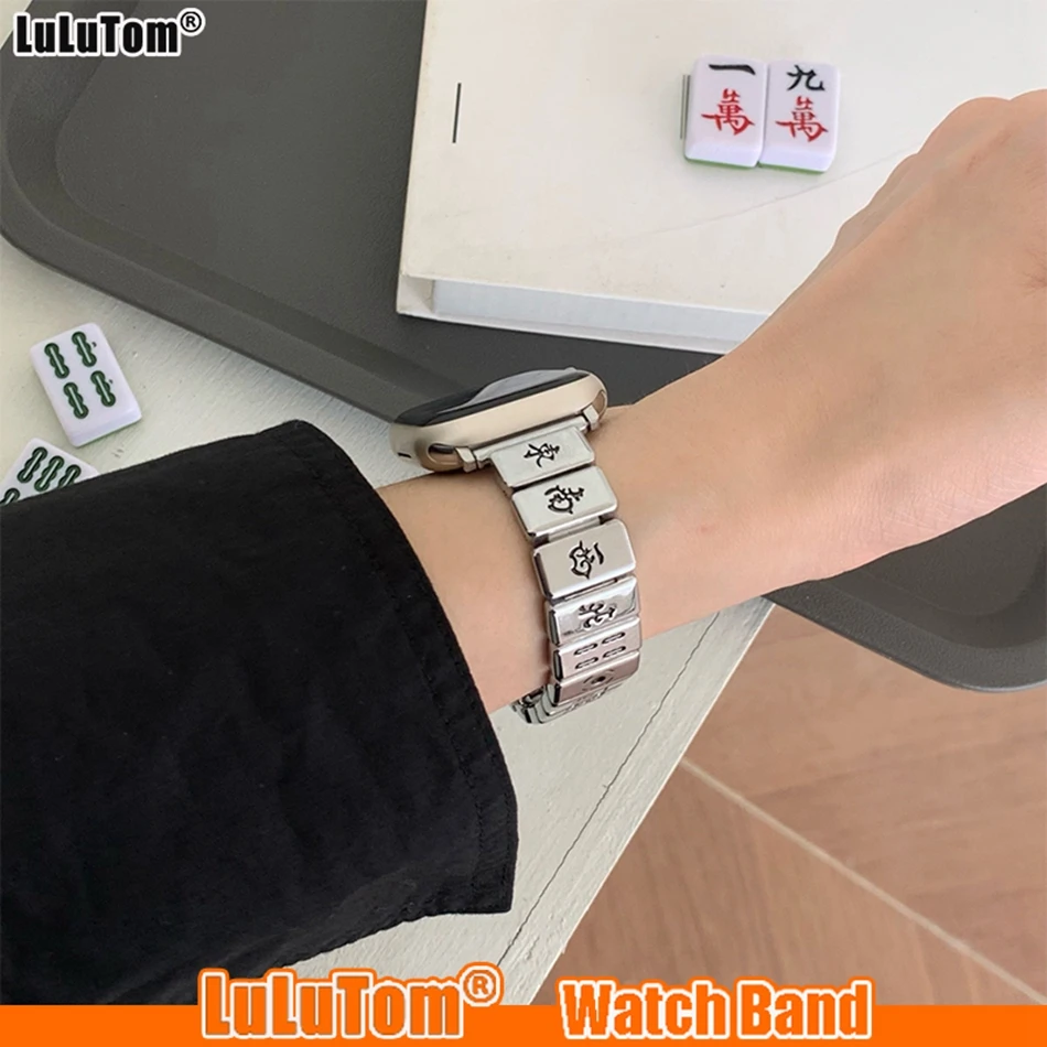 

Metal Steels Strap For Apple Watch 8 Band Ultra 49mm 38mm 41mm 40mm 44 45mm 42mm IWatch Series 7 6 SE 5 4 3 Fashions Wriststrap