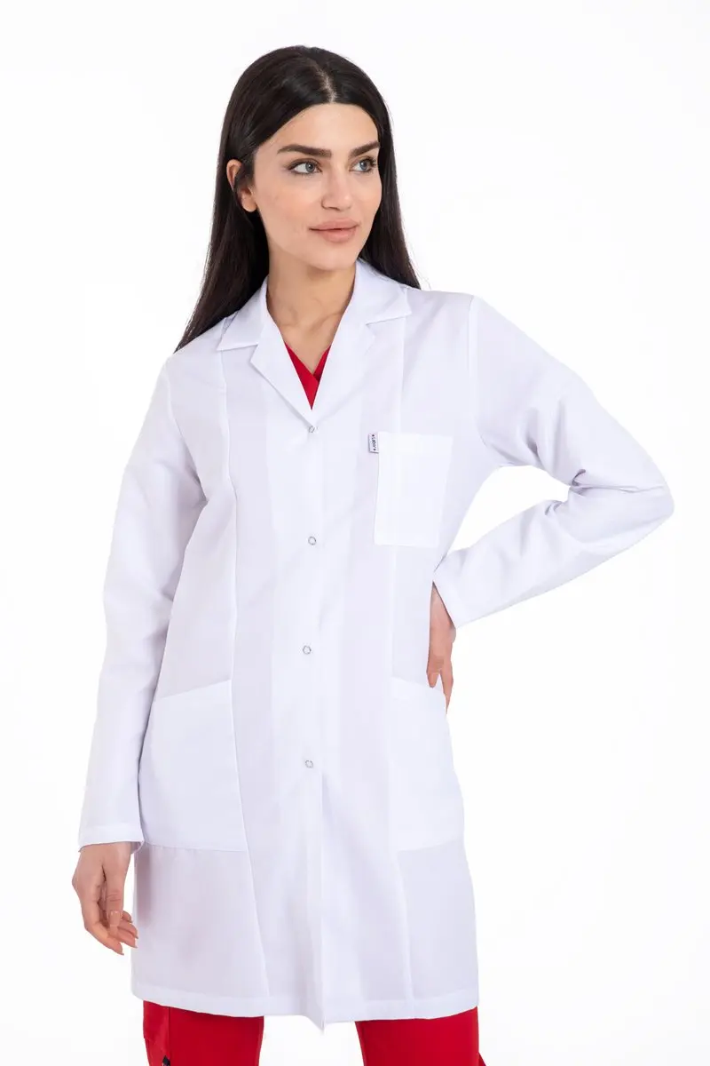 Женский фартук с длинным рукавом длина 88 см |