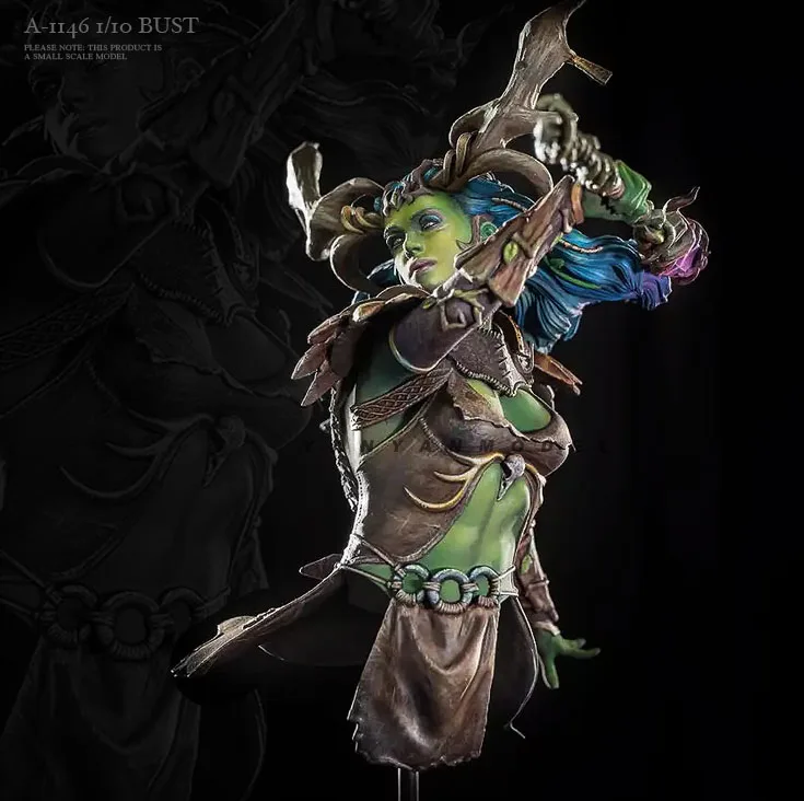 

1/10 Resin bust model kits figure colorless and self-assembled A-1146