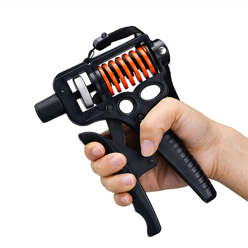 

Adjustable Hand Grip Strengthener Trainer R Type Gripper Wrist Training Increase Strength Spring Finger Pinch Carpal Expander