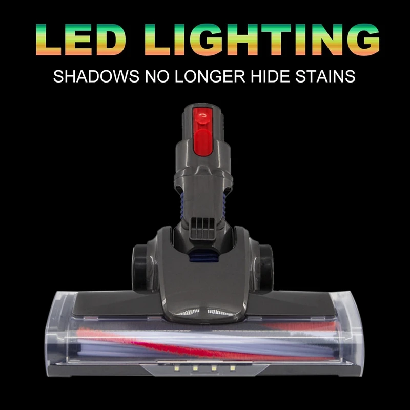 

Быстросъемная Рабочая электрическая насадка для щетки для пола со светодиодным индикатором для пылесоса Dyson V7 V8 V10 V11