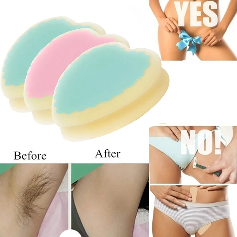 

2022 Hair Removal Sponge Soft Painless Reusable Face Leg Arm Body Hair Removal Physical Epilators Depilation Sponge Magic Pad