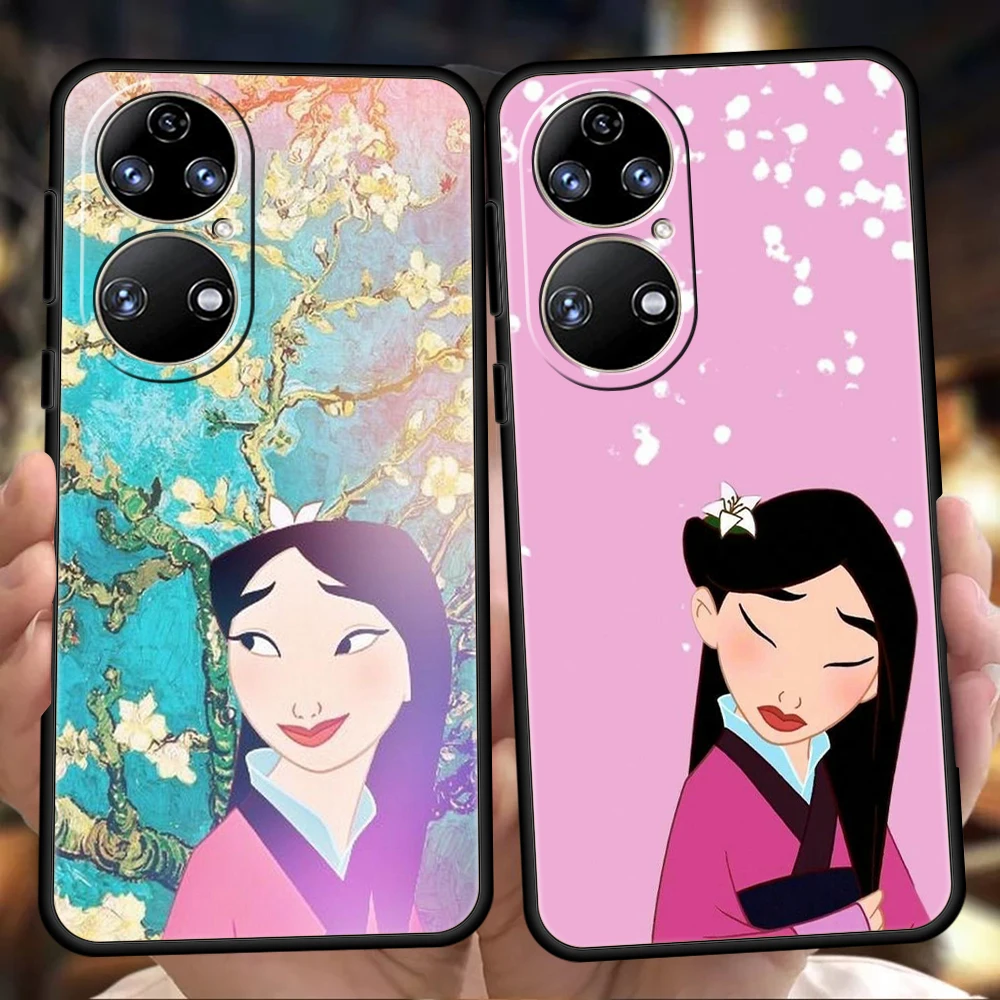 

Мультяшный чехол Mulan для телефона Huawei P50 P40 P30 P20 Pro P50 P40 P30 P20 Lite E P Smart Z Y6 Y7 Y7A Y9 Y6P Y9S 2019