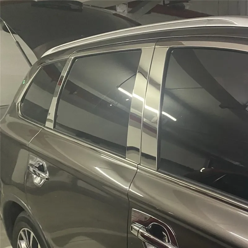 

WELKINRY For Mitsubishi Outlander 3rd Generation 2014-2022 Car Body Door Window Frame Central Middle B C Column Pillar Post Trim