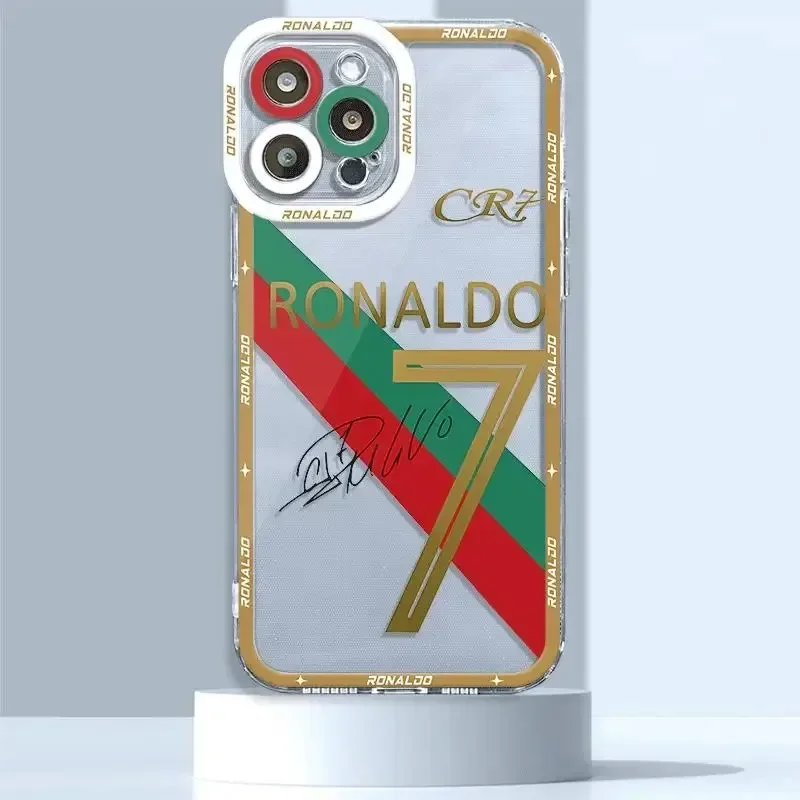 Силиконовый чехол с футбольным номером 7 10 для Xiaomi Redmi Note 13 12 11 Pro Plus 4G 5G 12S 11S S 9 9S 8 13C