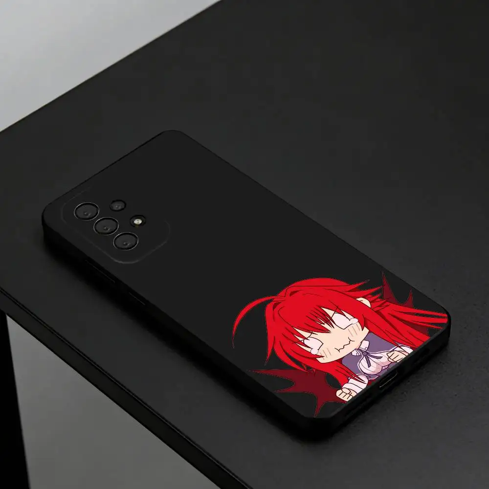Фото Чехол для телефона Rias Gremory High School DxD для Samsung S26, S25, S24, S23, S22, Plus, мягкий силиконовый чехол черного цвета. №1
