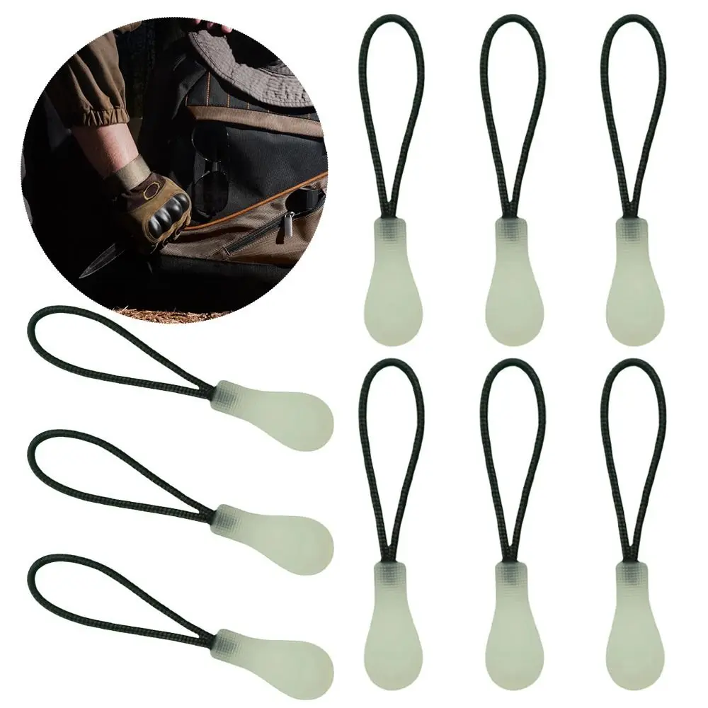 

Luminous Suitcase Tent Backpack Travel Clothing Ends Lock Zips Zipper Pull Cord Rope Pullers Zip Puller Replacement