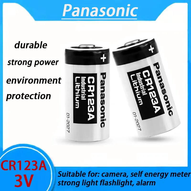 

Original Panasonic 123 Lithium 3V Arlo Camera Battery CR123A CR17345 DL123A EL123A 123A