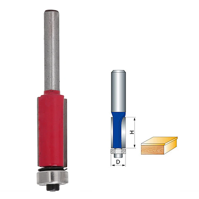 

1/2" 12.7mm Flush Trim Bit Carbide Tipped For 1/4" Shank Router Bits