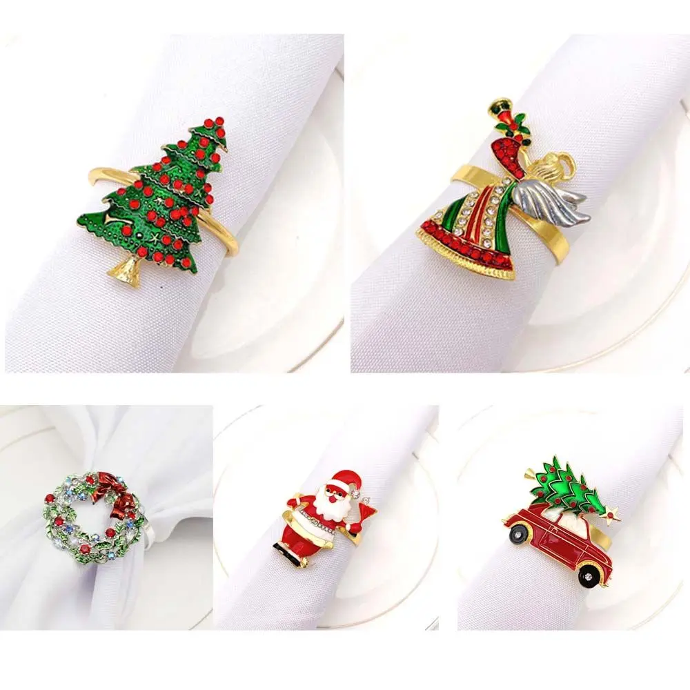 

2 шт., кольца для салфеток в виде рождественской елки