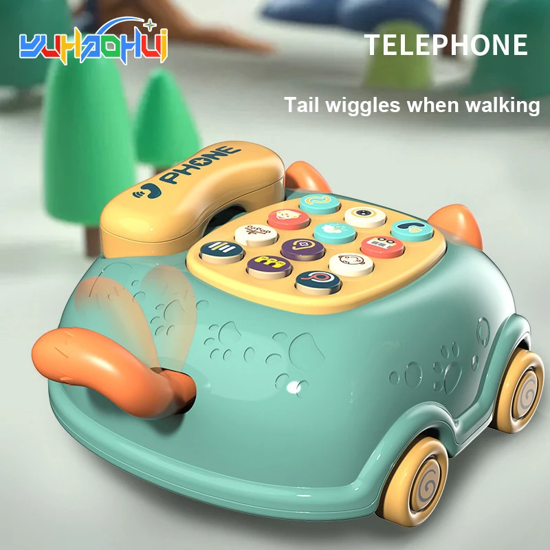 

New Children'S Toys Educational Children Multi-Function Early Education Chinese And English Bilingual Telephone Kids Toys Gifts