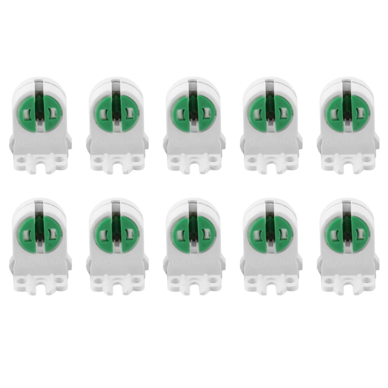 

10Pcs T5 Lamp Holder Lamp Socket Tube Accessory Lamp Aging Test AC 100-250V
